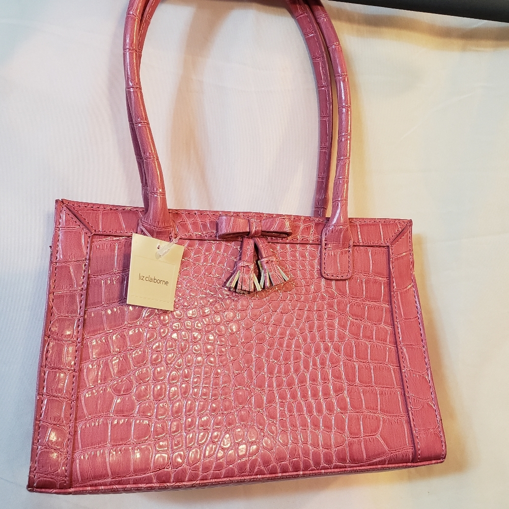 Liz Claiborne pink 9" purse handbag NWT (c2)